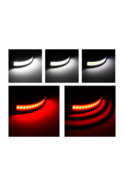 CED AUTO TRADE Headlamp with gesture control - red/white COB LED - 800 mAh battery - IP54