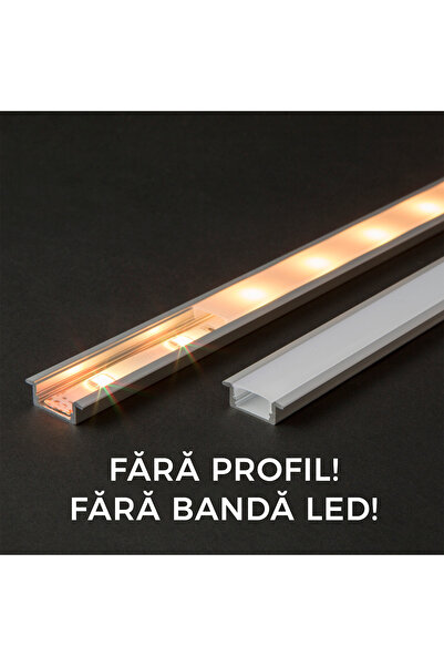 CED AUTO TRADE Ecran opal pt. profil aluminiu LED - 1000 mm