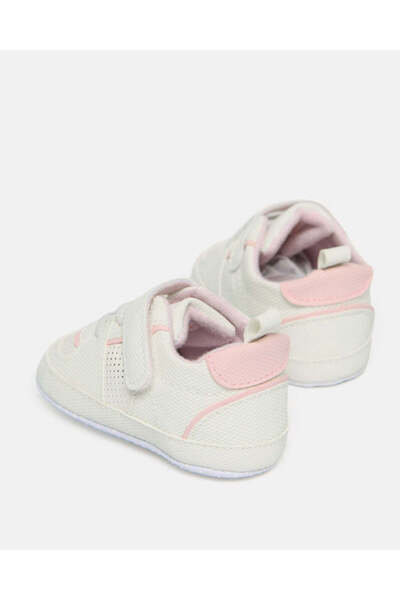REDTAG Baby White Embellished Pram Shoe