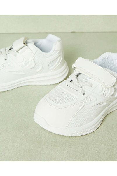 REDTAG Boys White Color Block Sneakers