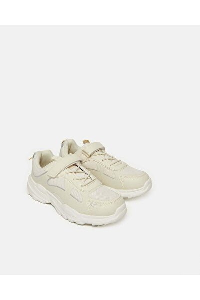 REDTAG Senior Girls Beige Velcro Sneakers