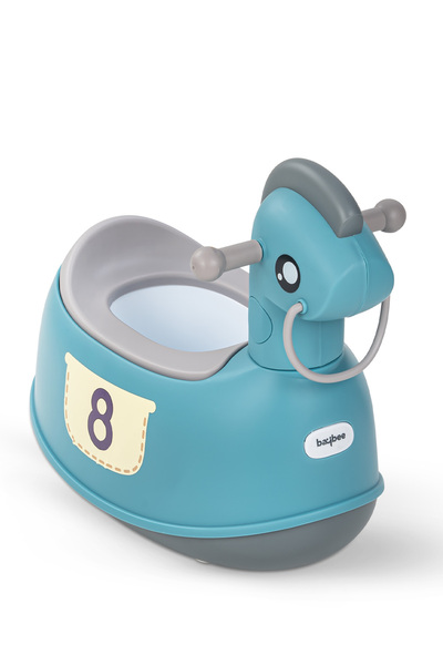BAYBEE Ponyta Baby Potty Seat with Cushion & Handle – Removable Bowl (Green)