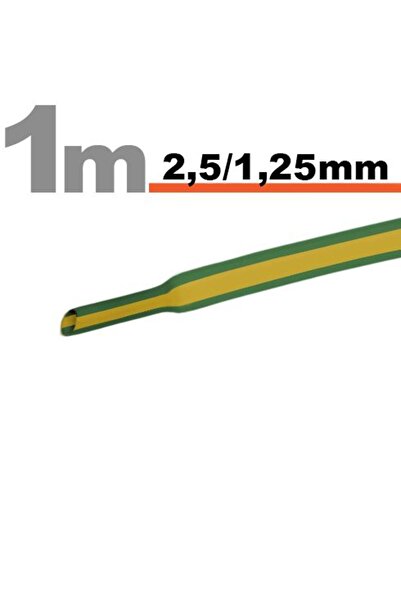 Alista Home 20 Metri Tub termocontractibilGalben-verde • 2,5 / 1,25 mm