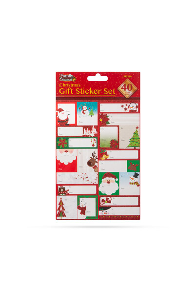 Alista Home Set autocolante cadou de Craciun - 15,2 x 21,6 cm - 40 buc / pachet