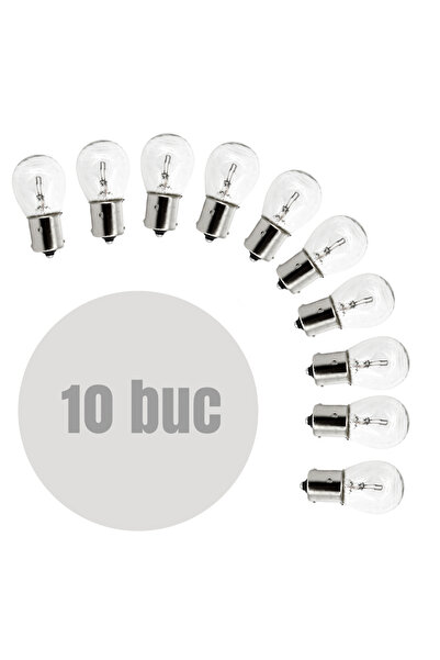 CarGuard Car bulb P21W - BA15s 12V 21W - set of 10 -