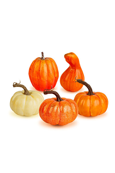 CED AUTO TRADE Decoratiune de toamna – dovleci decorativi – 6 modele – plastic