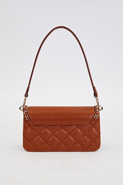 Levidor Τσάντα ώμου με διπλό λουράκι Camel