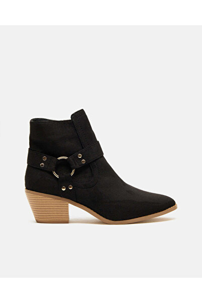 REDTAG Women Black Embellished Chelsea Boots