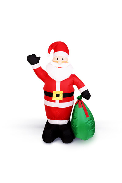 OEM Mos Craciun gonflabil - 180 cm - IP44 - 6 LED-uri albe - 100 - 240 V