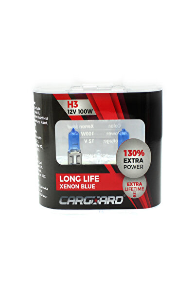 Alista Home Set 1 Set de 2 becuri Halogen H3, 100W +130% Intensitate - LONG LIFE - CARGUARD