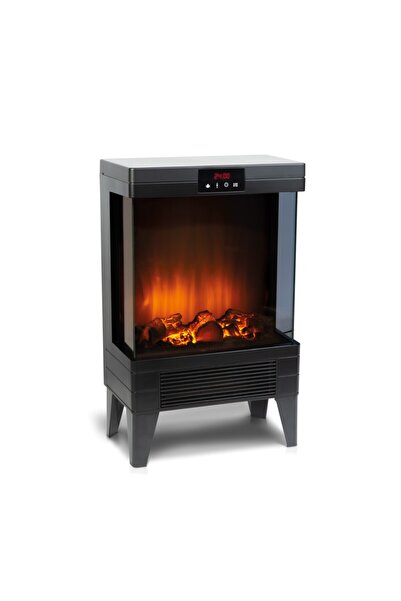 CED AUTO TRADE Electric fireplace - 1000/2000 W Bewello - radiant heater + LED - 37 x 22 x 56 cm