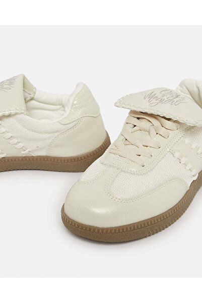 REDTAG Senior Girls Cream Embellished Sneakers