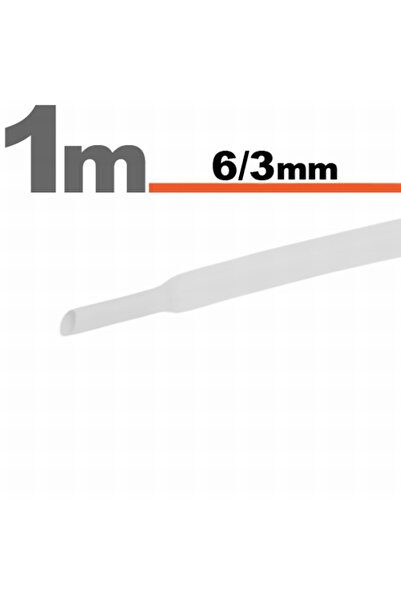 Alista Home 10 Metri Tub termocontractibilAlb • 6 / 3 mm