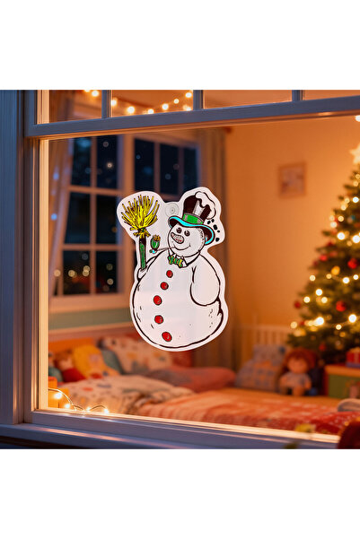 Alista Home Decoratiune de fereastra – forma om de zapada – cu ventuza – 30 x...