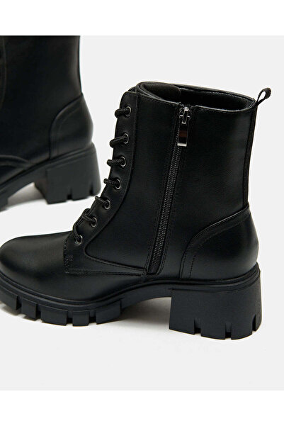 REDTAG Women Black Solid Biker Boots