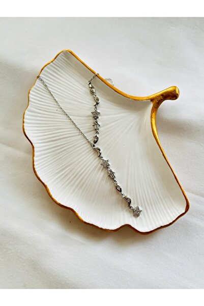 Home Gümüş Ay Yıldız Detaylı Uzun Y Kolye - Minimal Astro Temalı Kadın Kolye ...