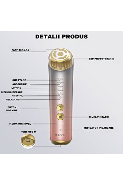 MARCINO Beauty Device,Facial Treatment,Skin Care,Face Lifting,Mesotherapy,Red Light,Acne