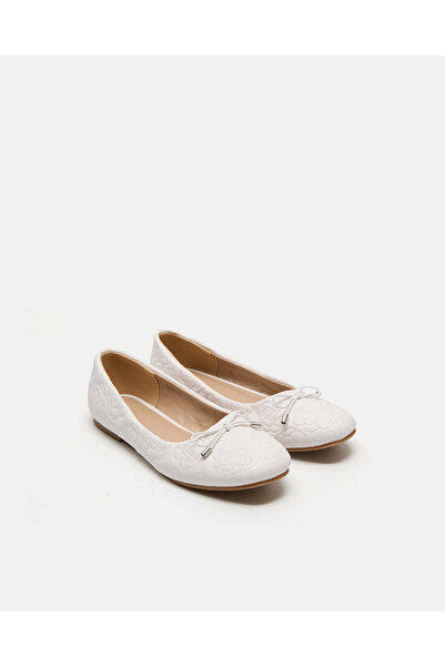 REDTAG Senior Girls White Flower Ballerina