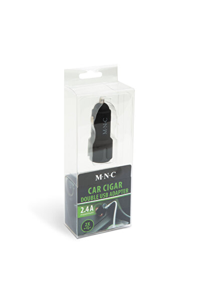 CED AUTO TRADE Adaptor de la bricheta 2 x USB – negru