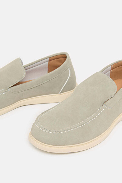REDTAG Senior Boys Grey Plain Loafer