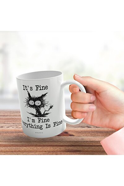 NASAQ Stuff4 'It's Fine, I'm Fine, Everything is Fine' 11oz Ceramic Coffee Mug