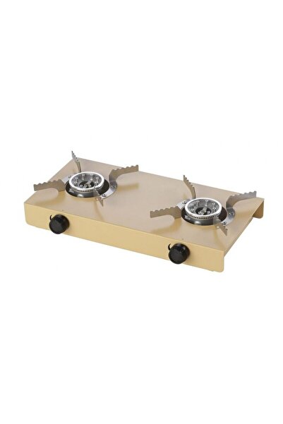 meva Smart camping stove, portable, 2 burners, 3 kW, for 5/10 kg gas cylinder,