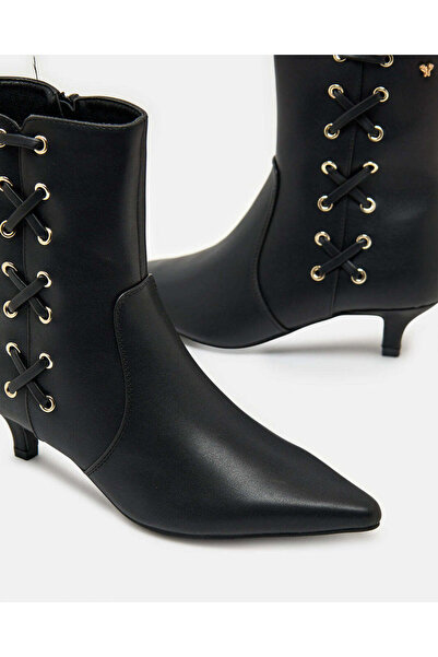 REDTAG Women Black Embellished Ankle Boot