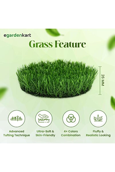 Egardenkart Artificial Grass Carpet 26mm Green