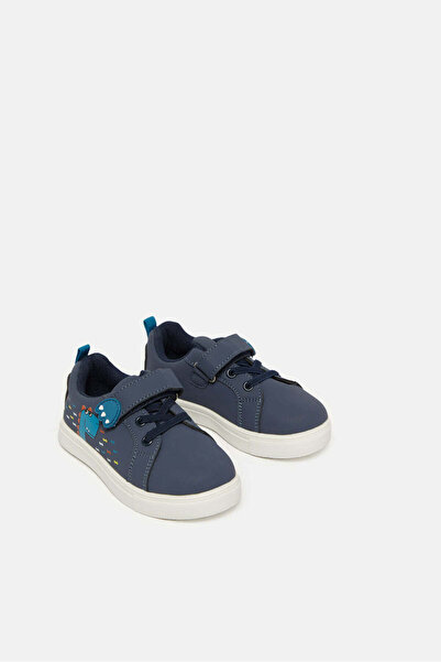 REDTAG Infant Boys Navy Dinosaur Sneakers