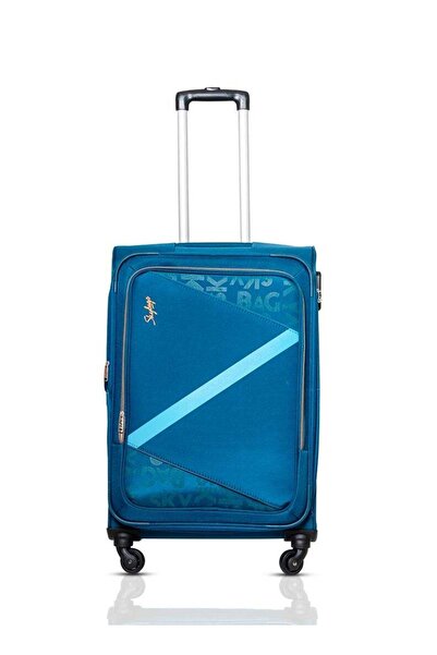 Skybags Spotlight Soft-Sided 4-Wheel Polyester Spinner Trolley - Medium 24 Inch - Blue