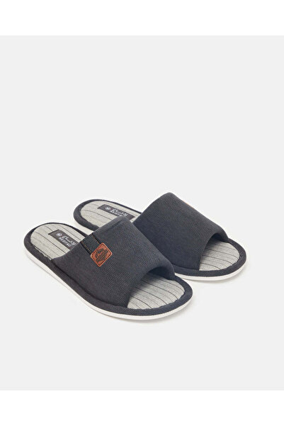 REDTAG Men Navy Solid Slippers