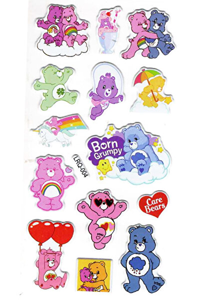 Limmy Autocolant Autocolant în relief (LRQ004)-18x9 cm- Prietenii Urși