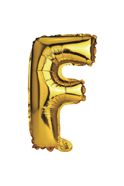 Mirific Party Balon petrecere, folie aurie metalizată, 80 cm, litera F