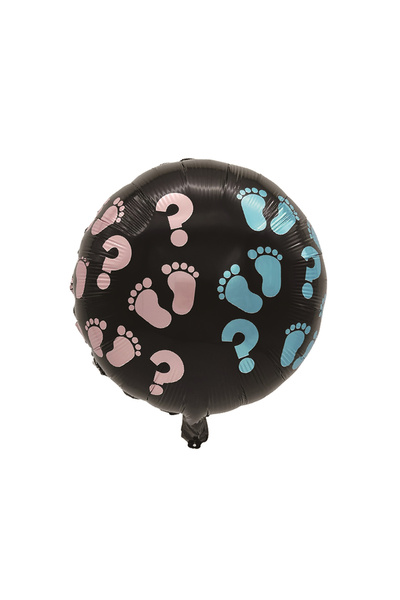 Mirific Party Balon folie metalică petrecere, negru, 45 cm, băiat sau fată