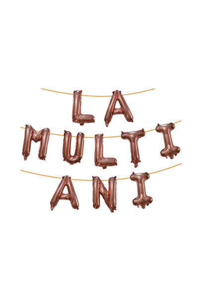 Mirific Party Ghirlandă decorativă roz, 40 cm, 6 m, La mulți ani