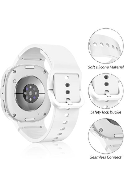 UnDePlus Samsung Galaxy Watch 8 40mm 44mm Classic 46mm Launch 1-1 Strap Sport Silicone Band