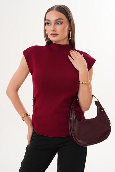 ŞİMAL Women's Half Fisherman Pleated Knitwear Knitted Blouse 255187 -