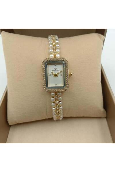 FANDER BLUE ساعة سهرة نسائية ساعة فاندربلو زركون - ذهبي أناقة تخطف الأنظار