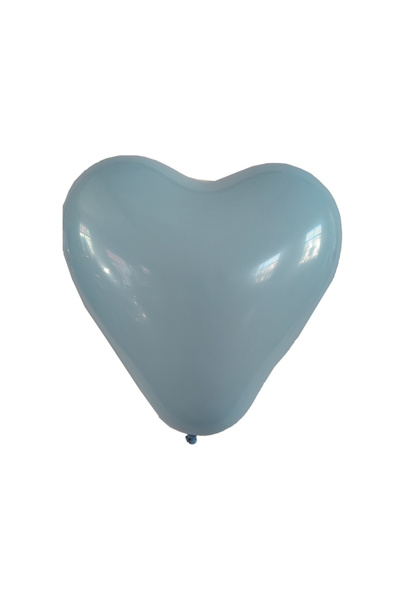 Mirific Party Balon latex petrecere, albastru, 25 cm, inimă, 8 buc