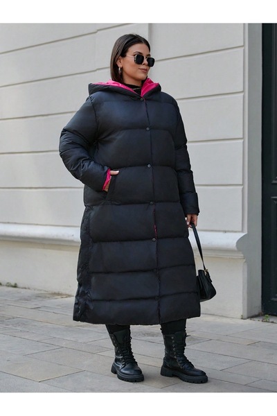 Quen Women's Plus Size Puffer Coat