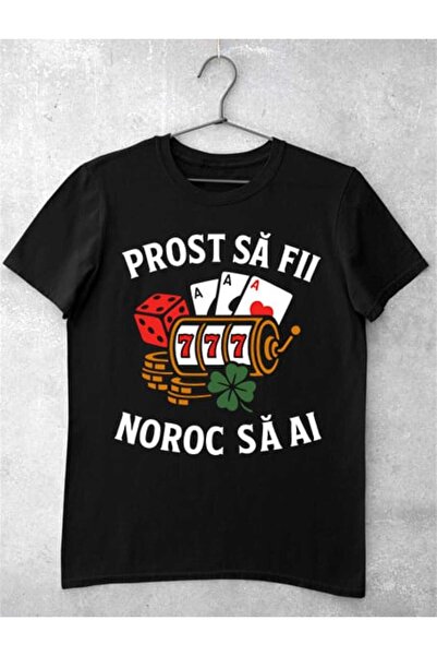 GRIZZLY SHOP.RO Tricou Bărbați Prost Să Fii Noroc să Ai