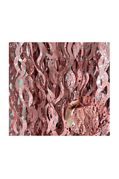 Mirific Party Perdea roz, 2×1 m, stele, PPQT8064