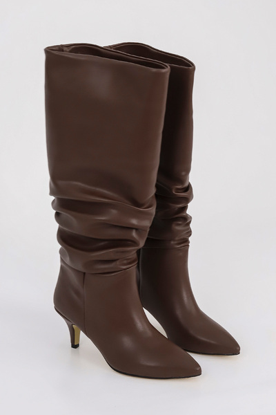 Mamito Ayakkabı SLC 107 Μπότες με λεπτό χαμηλό τακούνι με φυσούνα