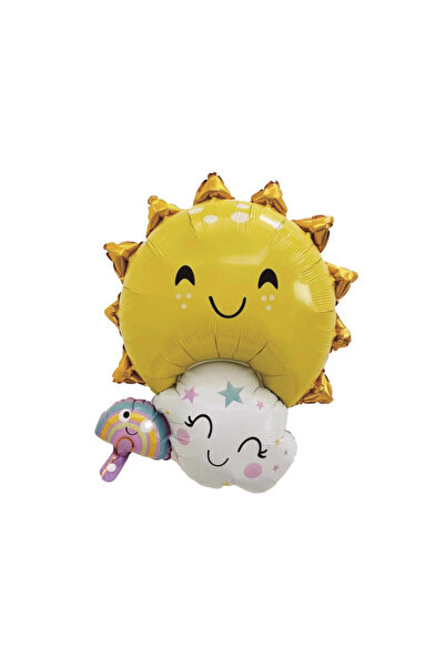 Mirific Party Balon petrecere, folie metalică multicoloră, 75×57 cm, fețe zâm...