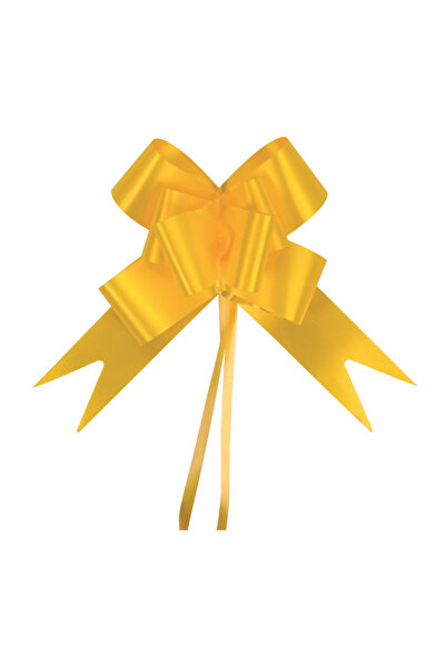 Mirific Party Yellow gift bow, 70x4.5 cm, 10 pcs