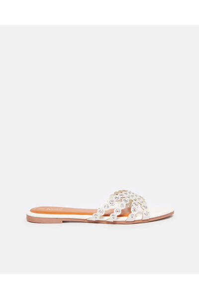 REDTAG Women White Strappy Mule