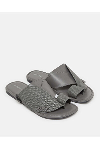 REDTAG Men Grey Shirqui Traditional Sandals