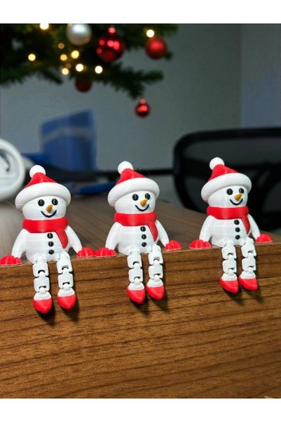 YAZDİR3D 3-Piece Christmas Snowman Ornament, Christmas Ornament