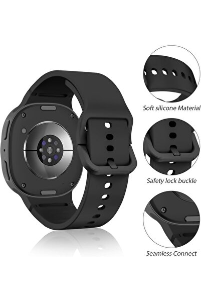 UnDePlus Samsung Galaxy Watch 8 40mm 44mm Classic 46mm Launch 1-1 Strap Sport Silicone Band