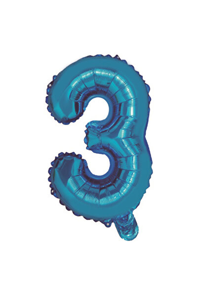 Mirific Party Balon petrecere, folie metalizată albastră, 40 cm, numărul 3